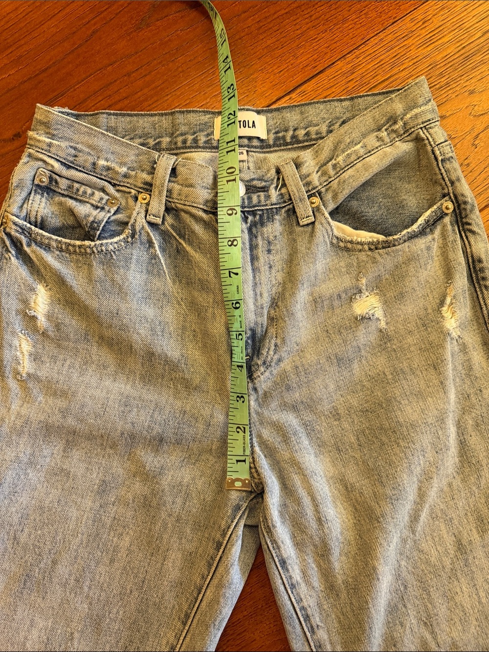 Pistola Light Blue Mid- Rise Denim - Picture 7 of 8